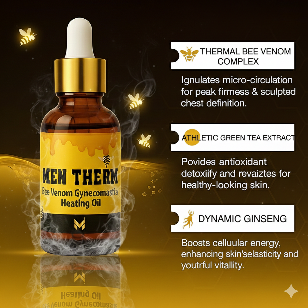 Chest Fat Bee Venom Gynecomastia Heating Oil